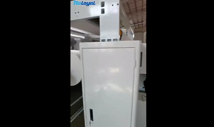 Jumbo rulo etiket dilme sarma makinesi