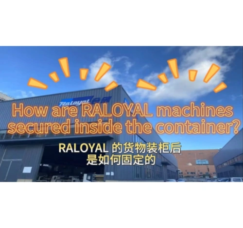 Raloyal makineleri konteynerin içinde nasıl sabitleniyor?